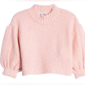 Topshop cropped balloon sleeve sweater